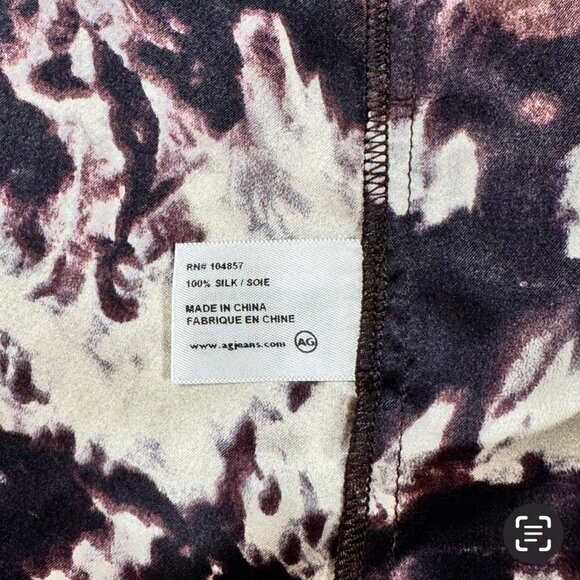 NWT AG Adriano Goldschmied Y2K Silk Maxi Skirt Sz M Brown Fairy Grunge Boho - Picture 8 of 13